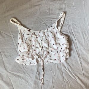 Forever 21 White rose top